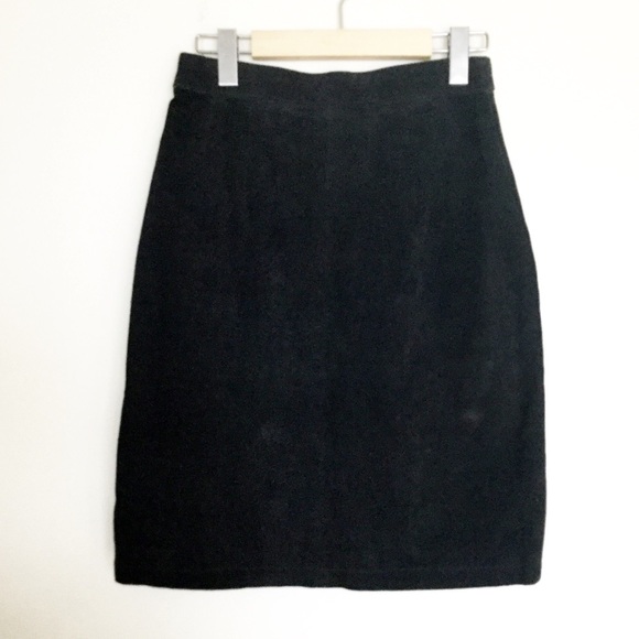 Vintage G-III Leather Skirt Black - Picture 2 of 8